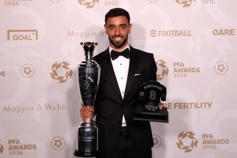 Bruno Fernandes Named PFA Player of the Year After Record-Breaking Season
