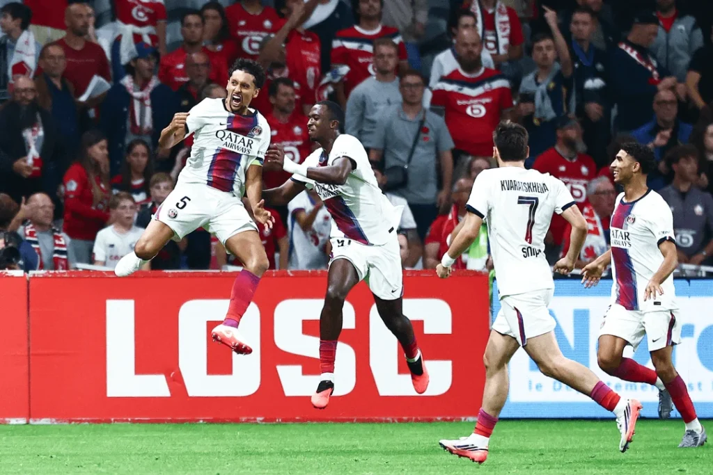 Marquinhos Header Caps Dramatic PSG Comeback in Stoppage-Time Draw Against Lille