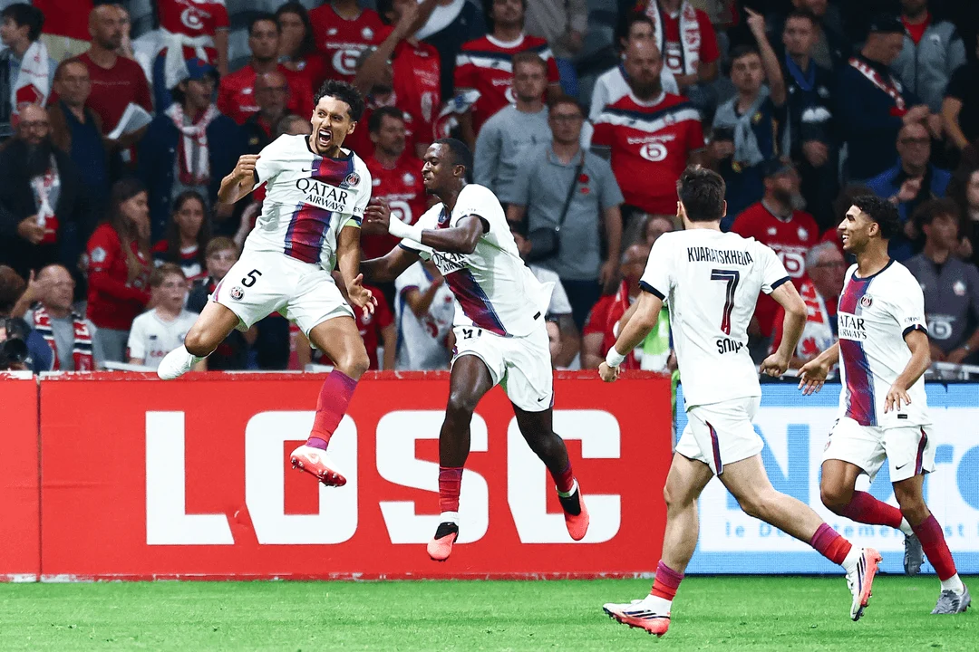 Marquinhos Header Caps Dramatic PSG Comeback in Stoppage-Time Draw Against Lille