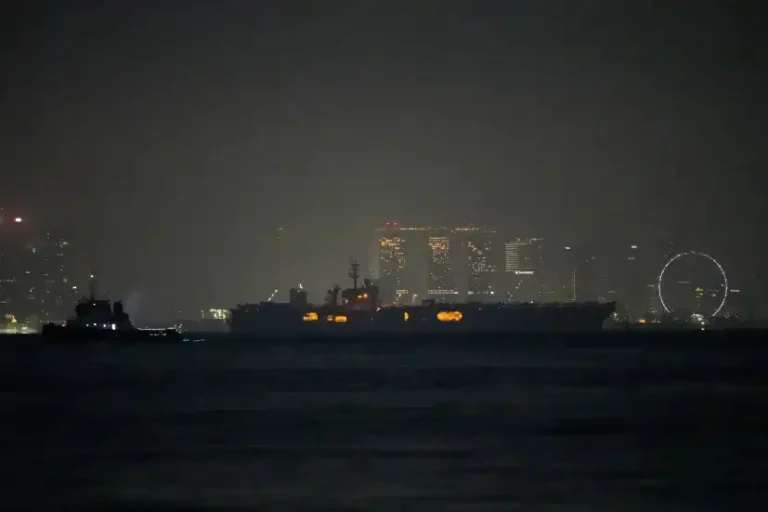 USS Abraham Lincoln Transits Near Singapore Following Extended Middle East Deployment