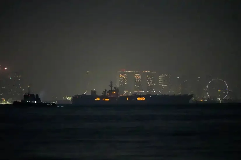 USS Abraham Lincoln Transits Near Singapore Following Extended Middle East Deployment