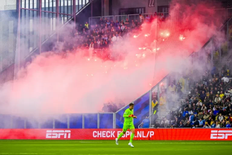 SC Cambuur Fans Injured by Fireworks During Feyenoord League Match
