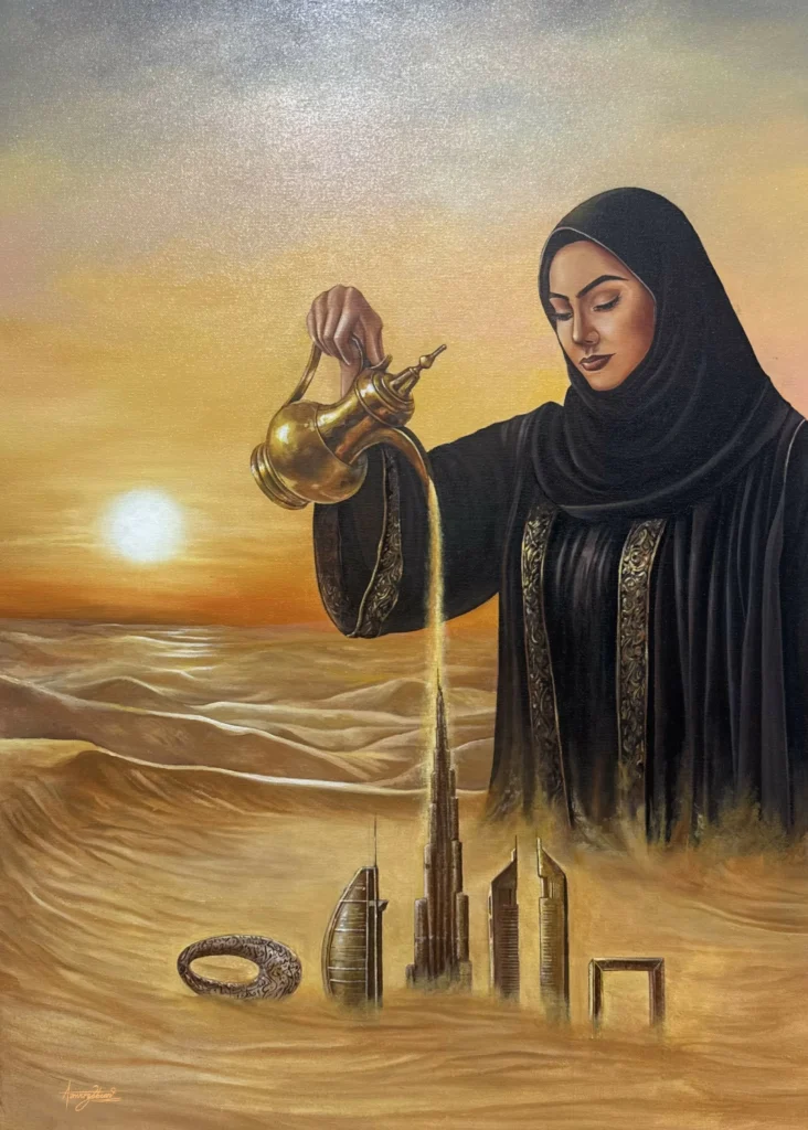 Dubai-Based Artist Aamna Zabeen Explores Emotional Landscapes Through Mixed Media