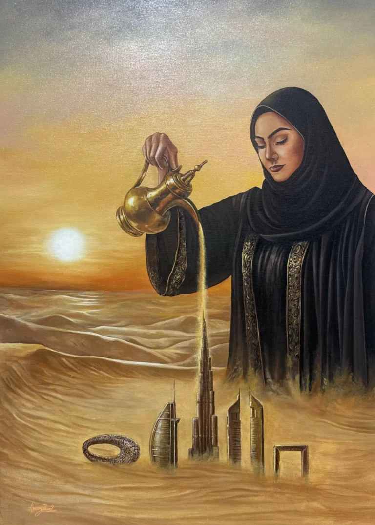 Dubai-Based Artist Aamna Zabeen Explores Emotional Landscapes Through Mixed Media
