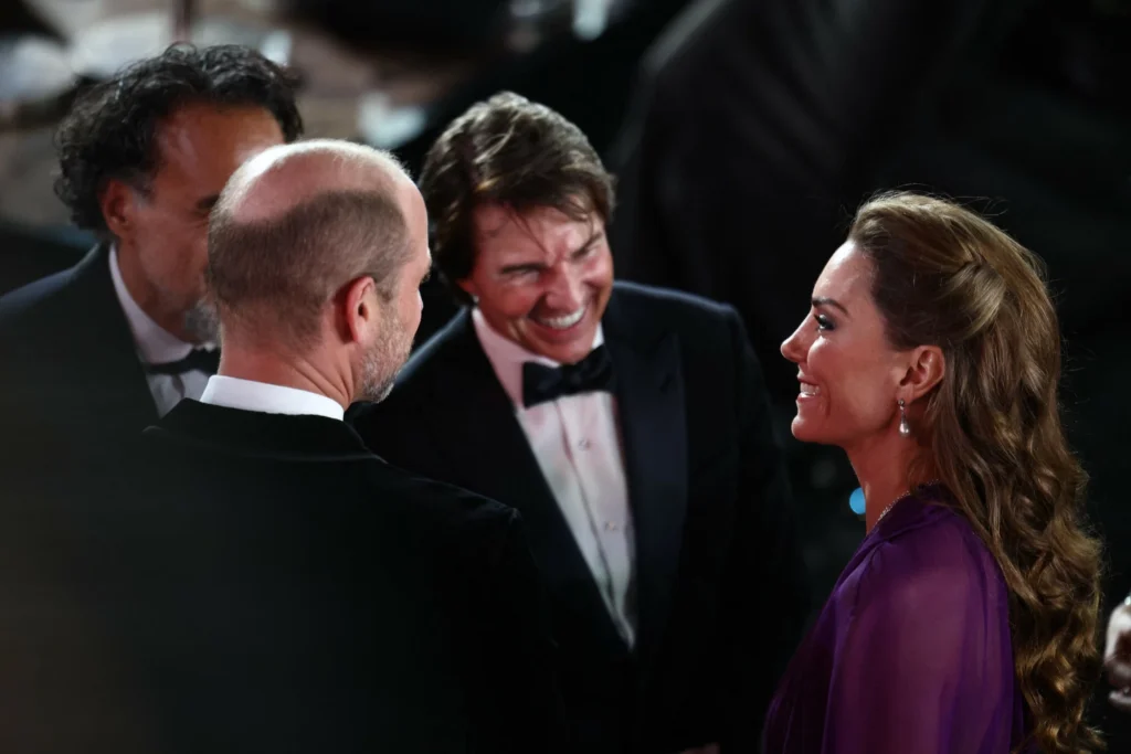 Tom Cruise Joins Royals at Digger Premiere in London