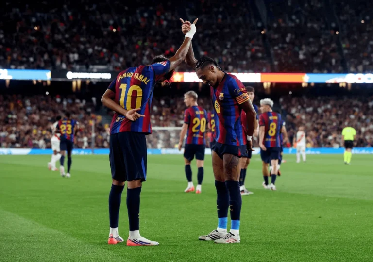 Barcelona Maintain Perfect Start as Yamal and Raphinha Brace in 5-2 Rout of Rayo