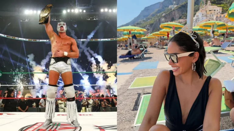 Andrea Bazarte Celebrates as El Grande Americano Claims AAA Mega Championship