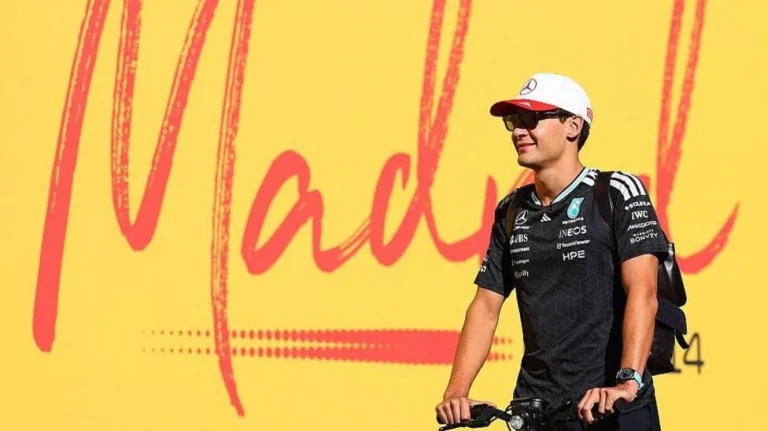George Russell Sets Early Pace at New Madrid Circuit for Spanish Grand Prix
