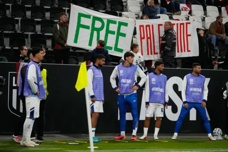 Israel's Sayed Abu Farchi Sent Off for Controversial Goal
