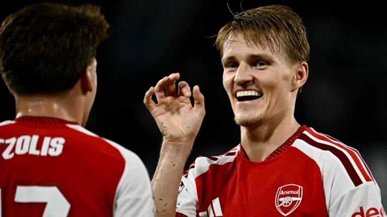 Martin Odegaard Leads Arsenal to Champions League Victory Over Napoli