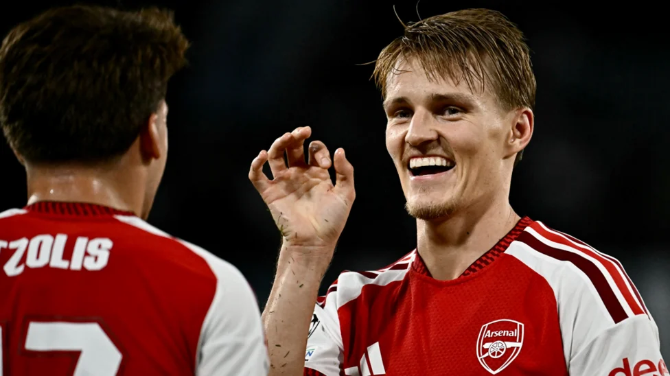 Martin Odegaard Leads Arsenal to Champions League Victory Over Napoli