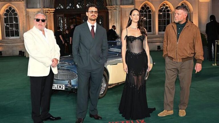 Stars of The Gentlemen Address Meghan Markle Casting Rumors at Series Two Premiere