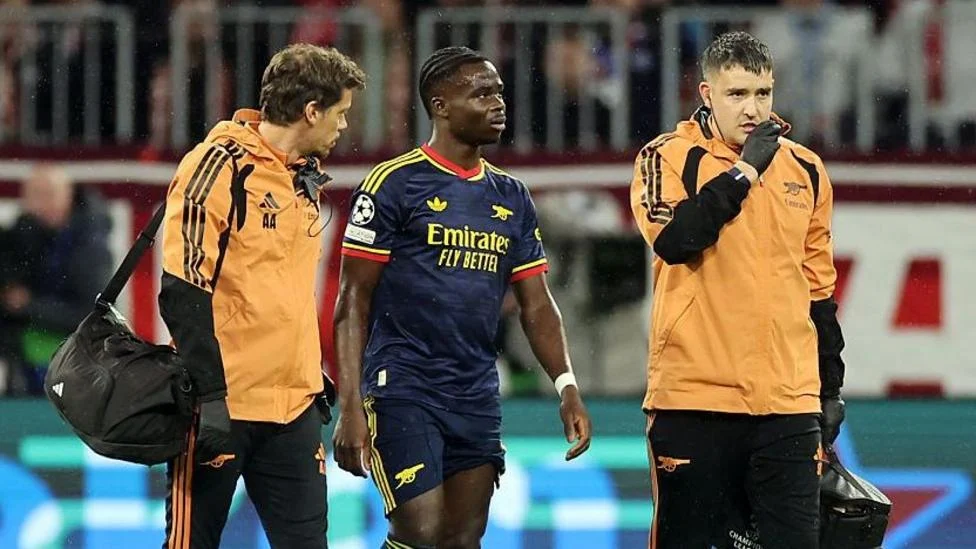 Arsenal Boss Arteta Concerned Over Saka’s Quad Injury