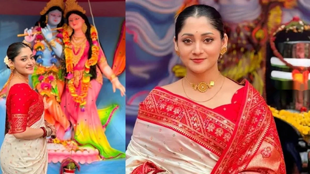 Puja Cherry Captivates Fans During Durga Puja Celebrations