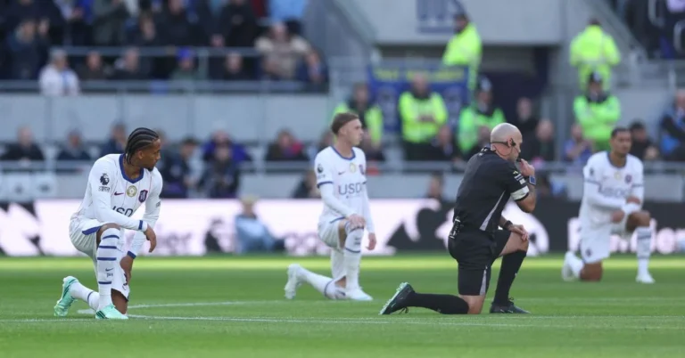 Ainsley Maitland-Niles declines taking the knee against Chelsea